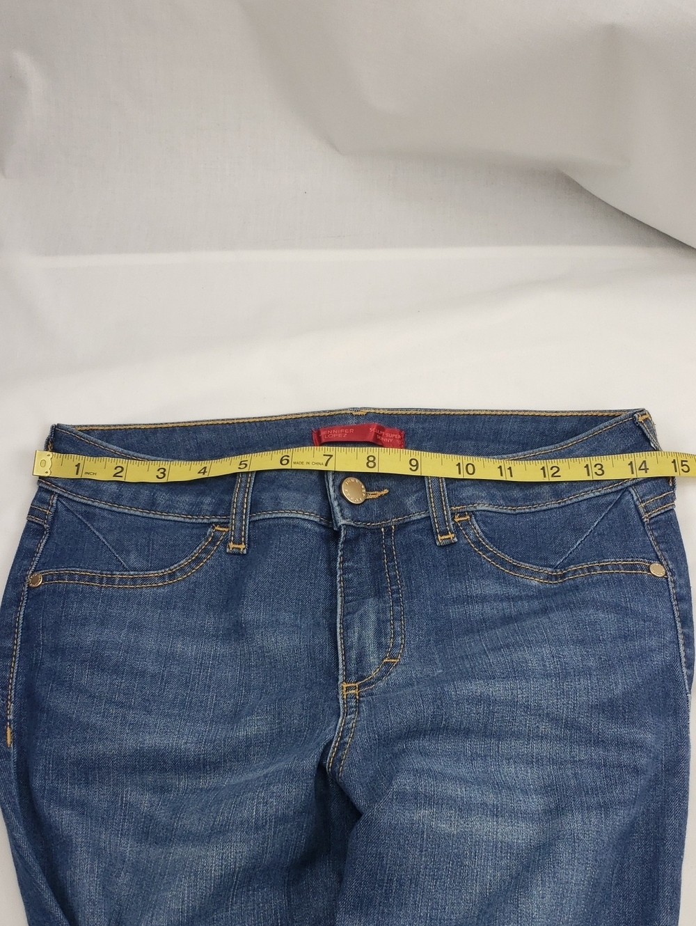 Jennifer Lopez Sculpt Super Skinny Jeans With Raw Hem Size 10 - Picture 5 of 5